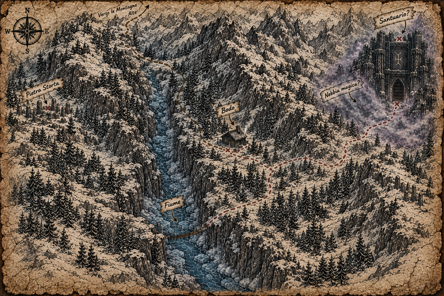 Mappa Valle dei Sussurri